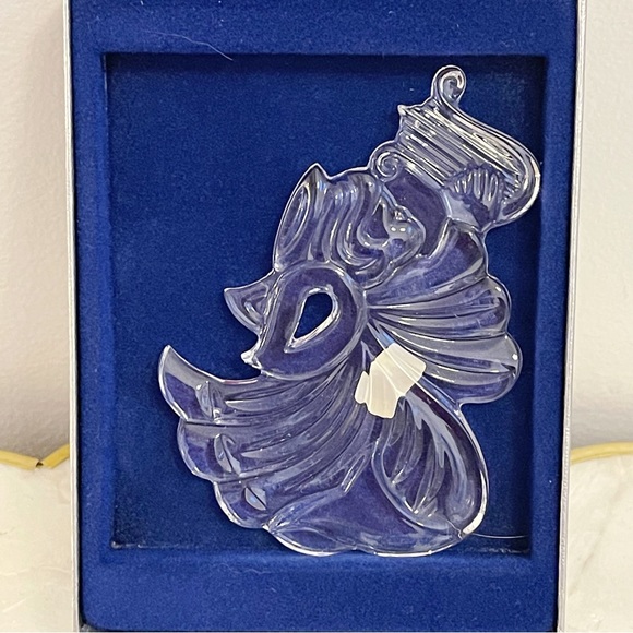 Mikasa Crystal Glass Cherub Star & Harp Ornaments Boxed - Picture 6 of 15